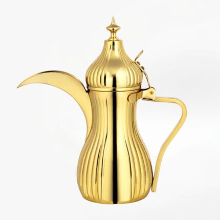 Sorella Gold-Finish Stainless Steel Arabic Coffee Pot (Dallah)